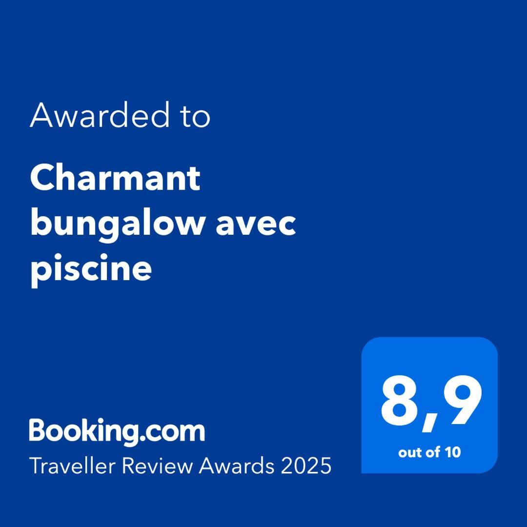 Charmant Bungalow Avec Piscine Saint-Joseph Екстер'єр фото